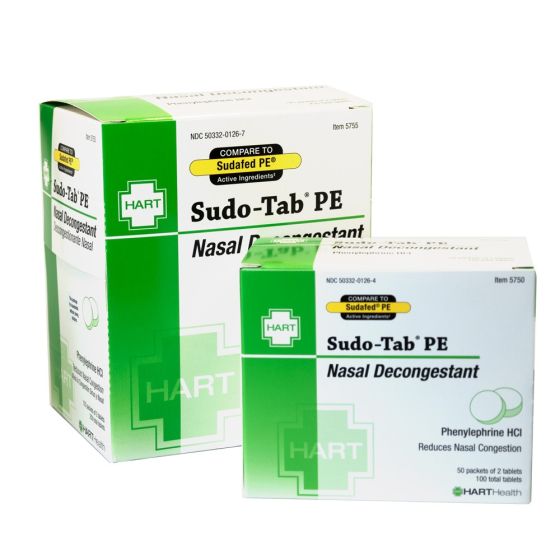 Sudo-Tab PE Nasal Decongestant, Non-drowsy