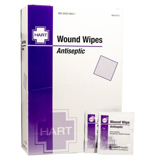 Wound Wipes, Antibacterial Cleansing Pads