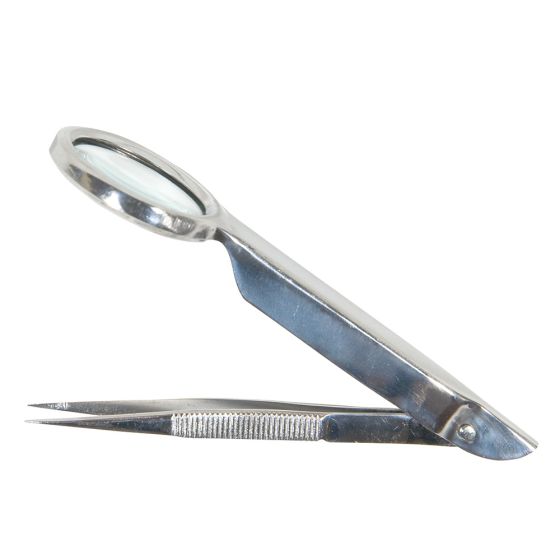 Splinter Forceps with Magnifier, 3.5