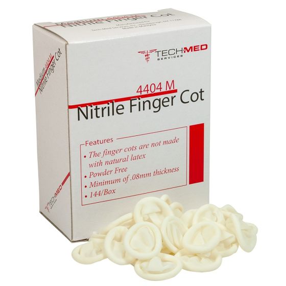 Finger Cot, TechMed, Nitrile, 144 per box