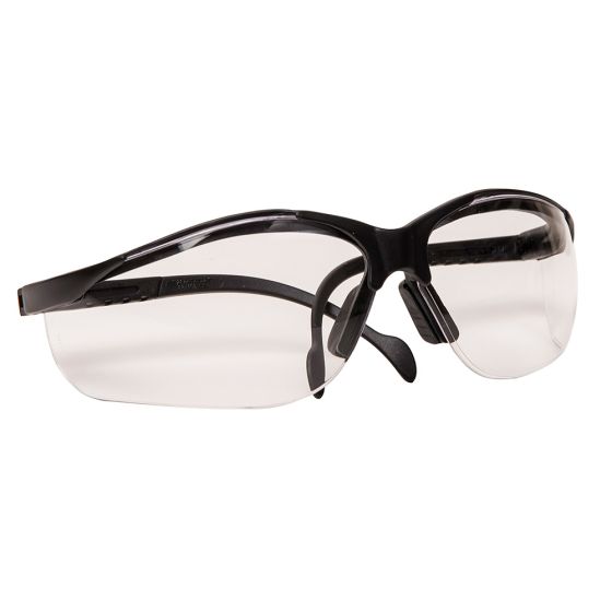 Safety Glasses, Venture II, black/clear, clear