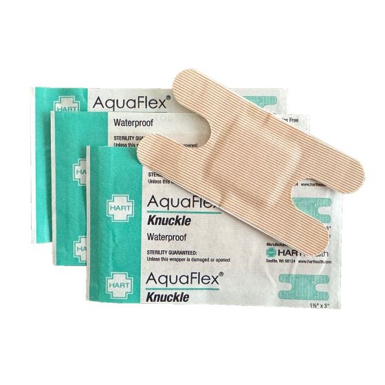 AquaFlex, Waterproof Knuckle Adhesive Bandages, 1-1/2" x 3", 40 per box