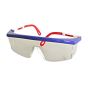 Safety Glasses, Integra, antifog, red, white and blue/clear