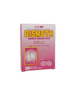 Pink Bismuth, Anti-Diarrheal Chewable Tablets, 30 per box