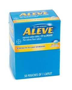 Aleve Caplets, pain reliever, Naproxen Sodium, 50/1's box