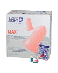 MAX, ear plugs, NRR33, 200 pair box