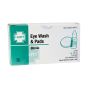 Eye Wash and Pads with Adhesive Strips, Eye Irrigating Solution