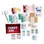 Pocket First Aid Kit, Wallet Style, Nylon, Red