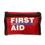 Pocket First Aid Kit, Wallet Style, Nylon, Red