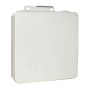 24 Unit First Aid Kit Box with divider, Metal, White, Empty