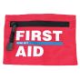 Mini First Aid Kit Bag, Nylon, Red, Empty