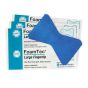 FoamTec, Blue Metal Detectable Large Fingertip, Water Resistant Foam Bandages, 25 per box